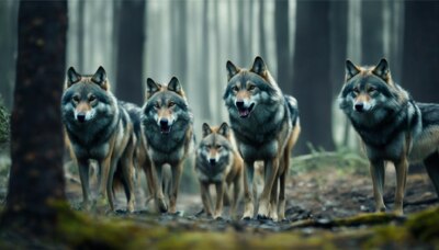 Новость о загрызшей белгородца стае волков оказалась фейковой