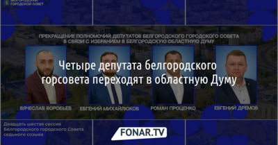 Четыре депутата белгородского горсовета перешли в областную Думу