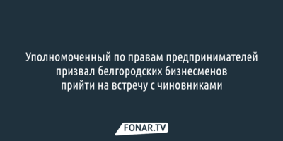 Белгородский бизнес-омбудсмен: «Виноваты неэффективные сотрудники минэкономразвития»