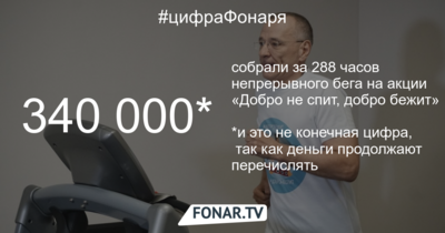В Белгороде на акции «Добро не спит, добро бежит» собрали более 340 тысяч рублей