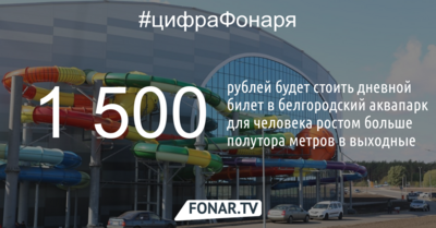 Стало известно, сколько будут стоить билеты в белгородский аквапарк