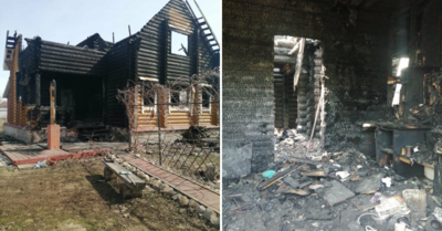 У жителя Новосадового сгорел деревянный дом. Он просит помощи