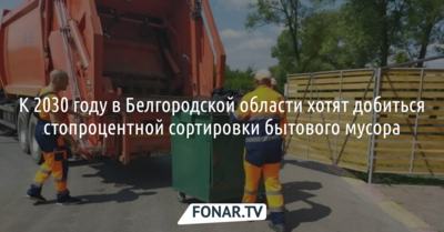 К 2030 году в Белгородской области хотят добиться стопроцентной сортировки бытового мусора