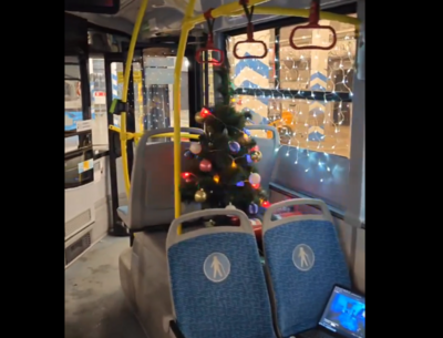 На одном из маршрутов в Белгороде будет ездить новогодний автобус