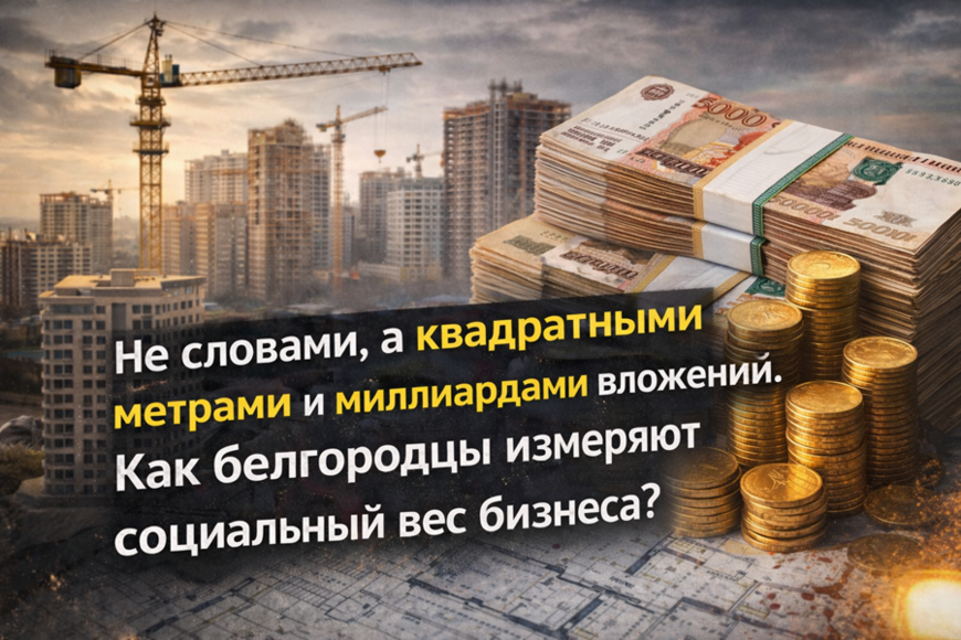 Не словами, а квадратными метрами и миллиардами вложений. Как белгородцы измеряют социальный вес бизнеса?