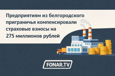 Предприятиям из белгородского приграничья компенсировали страховые взносы на 275 миллиона рублей
