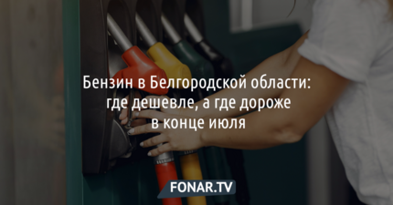 Бензин в Белгородской области. Что изменилось с ценами к концу июля?