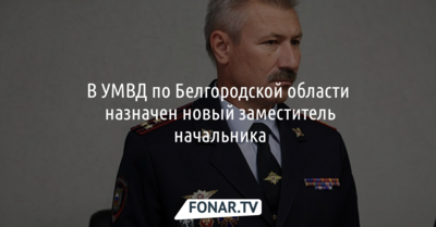 В УМВД по Белгородской области назначен новый заместитель начальника