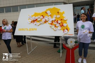 Акция «Белый цветок» собрала в Белгороде тысячи благотворителей*