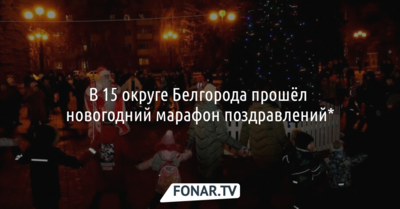 В 15-м округе Белгорода прошёл новогодний марафон поздравлений*
