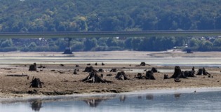 Фотограф запечатлел обмелевшее из-за атаки ВСУ Белгородское водохранилище