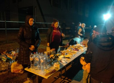 Белгородские волонтёры встречают беженцев из Украины в Шебекинском горокруге