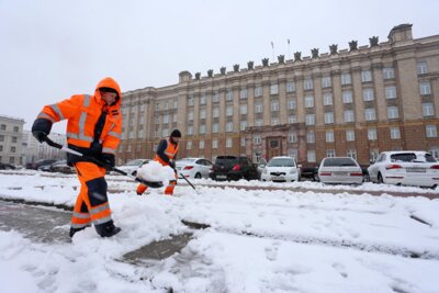 В Белгороде за некачественную уборку снега на коммунальщиков составили почти 150 протоколов