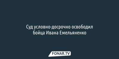 Суд условно-досрочно освободил бойца Ивана Емельяненко