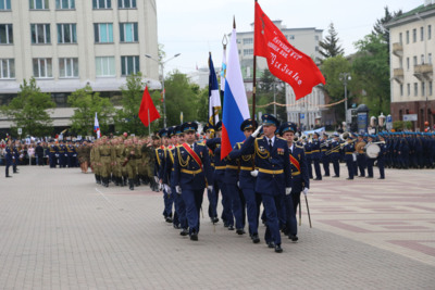 Парад на Соборной площади к 70-летию Победы
