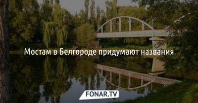 Мостам в Белгороде придумают названия