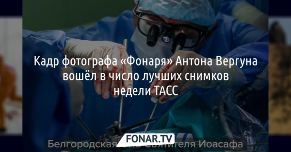 Кадр фотографа «Фонаря» Антона Вергуна вошёл в число лучших снимков недели ТАСС