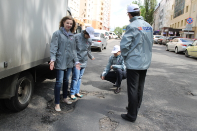 ​В Белгороде активисты ОНФ недовольны качеством ремонта некоторых городских дорог 