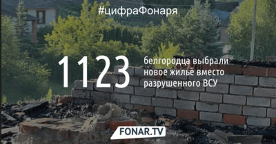 1 123 белгородца выбрали новое жильё вместо разрушенного ВСУ