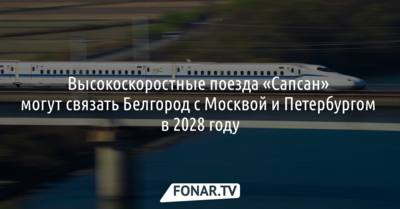 После завершения работы «Сапсаны» могут связать Белгород с Москвой и Петербургом в 2028 году