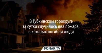 Следователи разбираются, как за сутки двое жителей Губкина погибли при пожарах