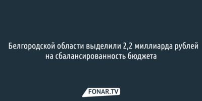 Гладков: «У нас самая большая потеря бюджета в этом году в России»