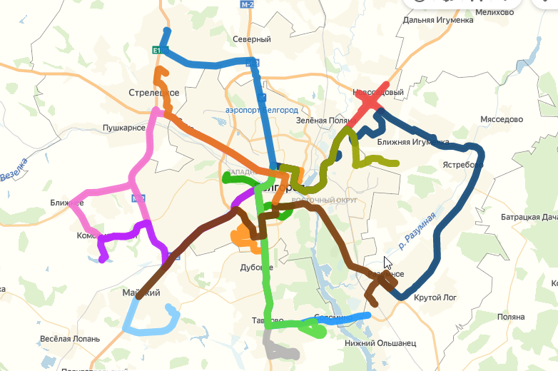 Стрелецкое 43 белгородский район карта