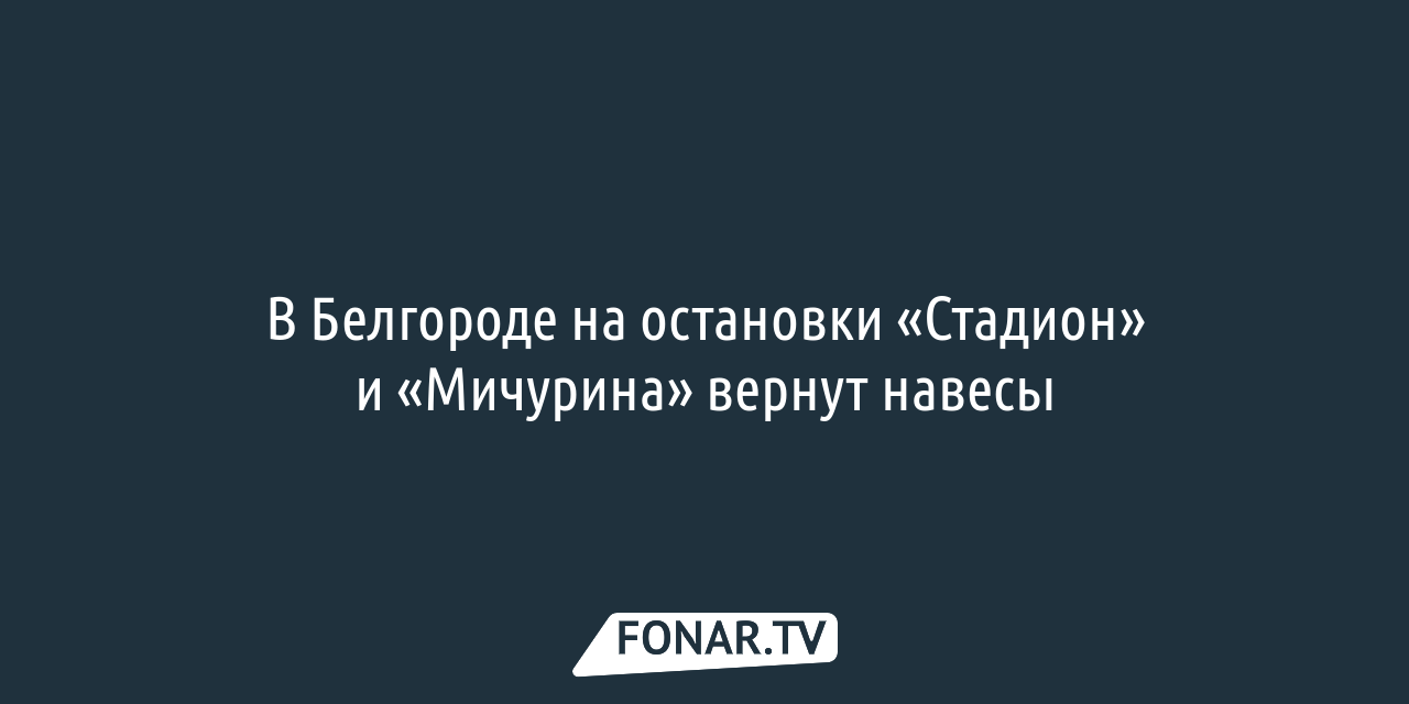 В центре Белгорода реализуют проект «Моя улица» — FONAR.TV