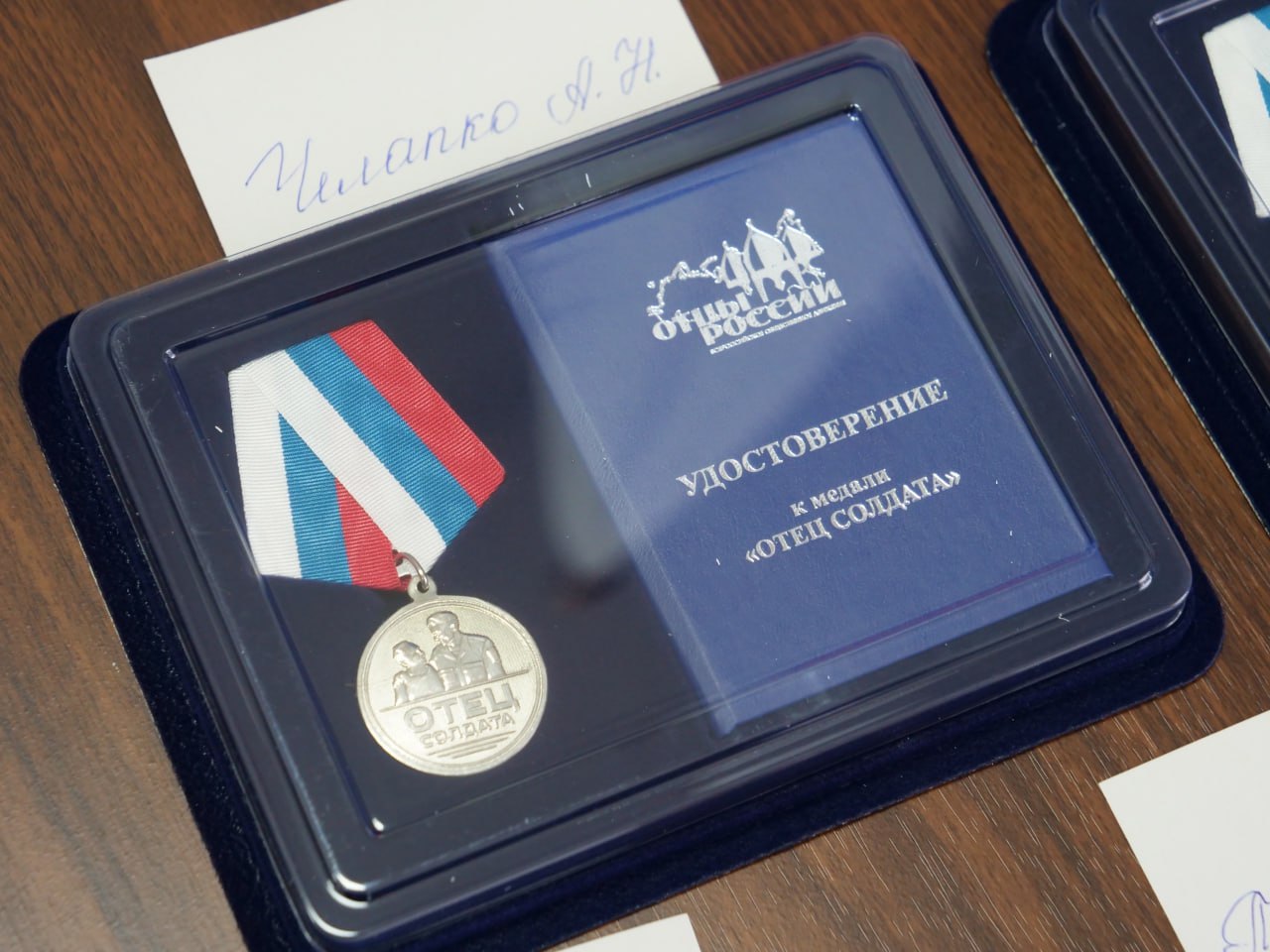В Белгородской области девять человек получат медаль «Отец солдата»